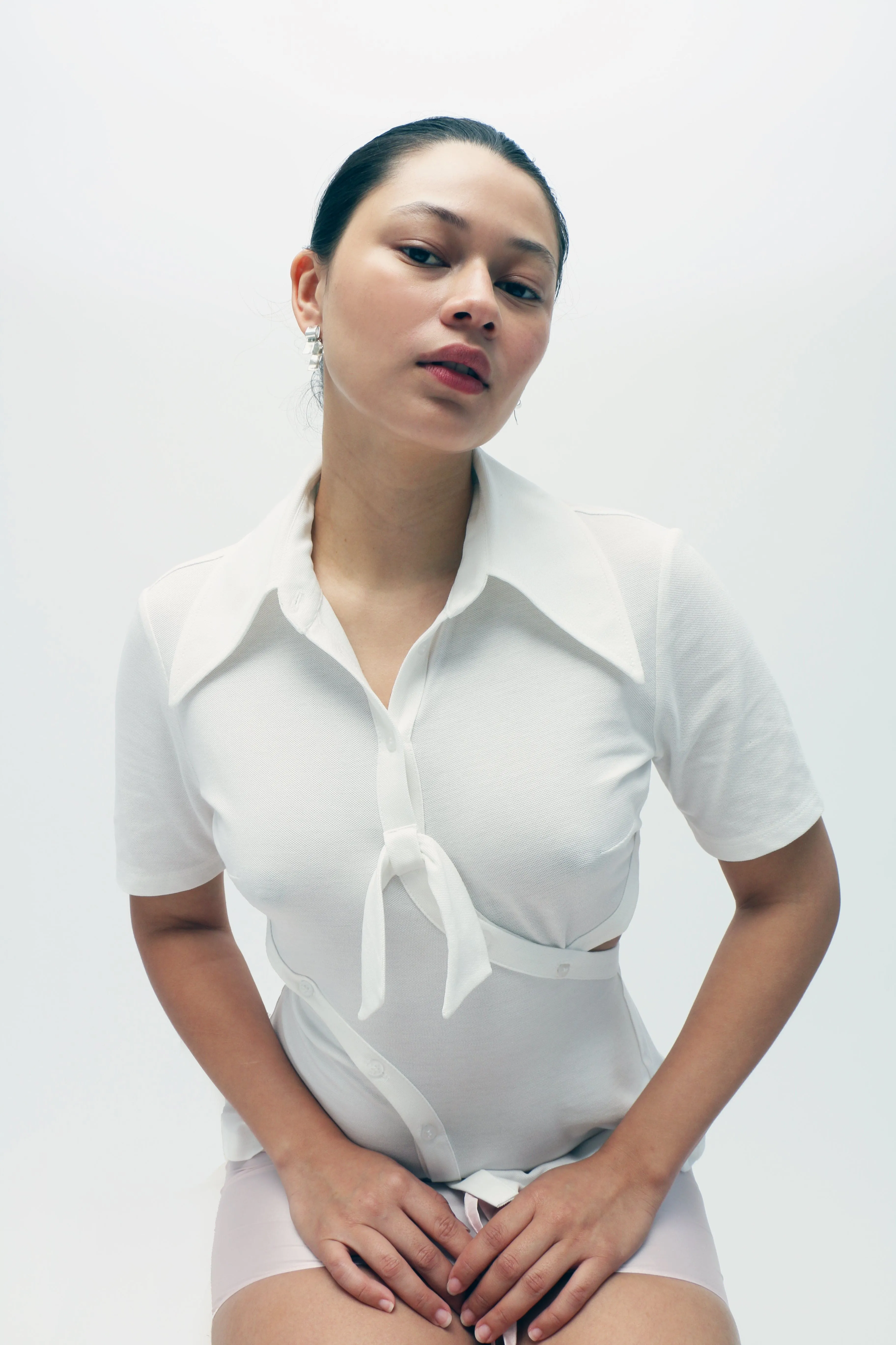 Cutline Polo in White