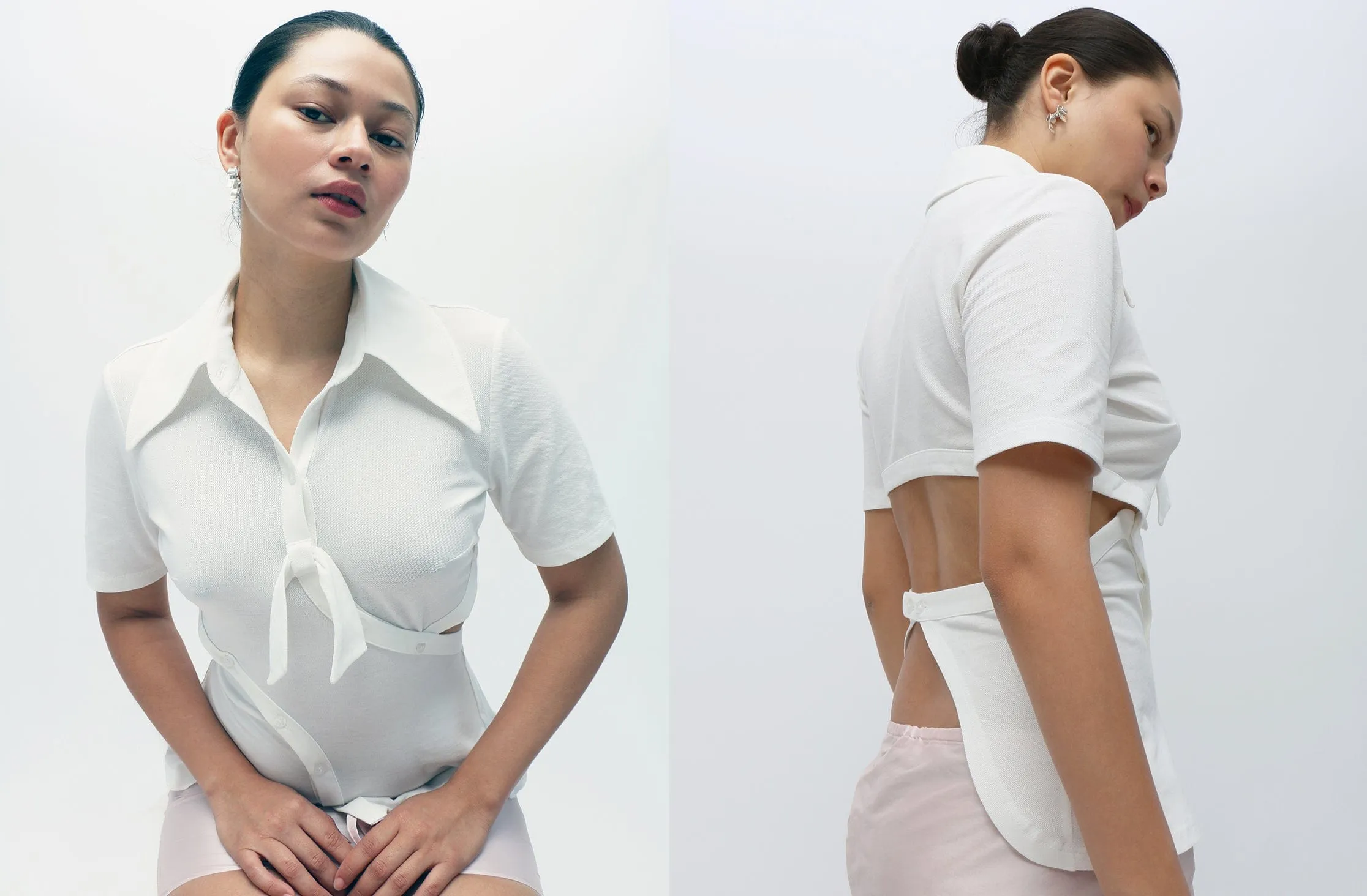 Cutline Polo in White