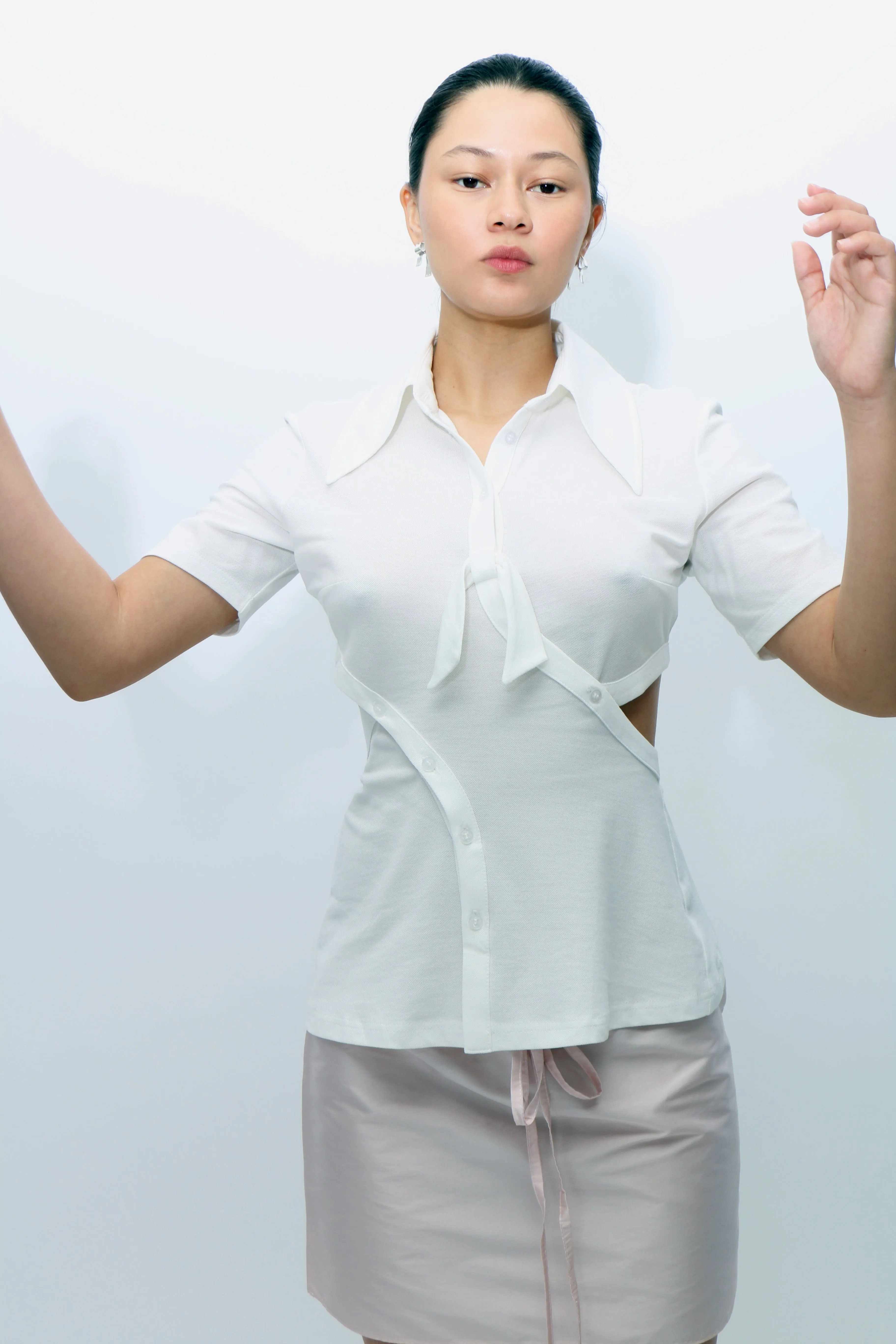 Cutline Polo in White