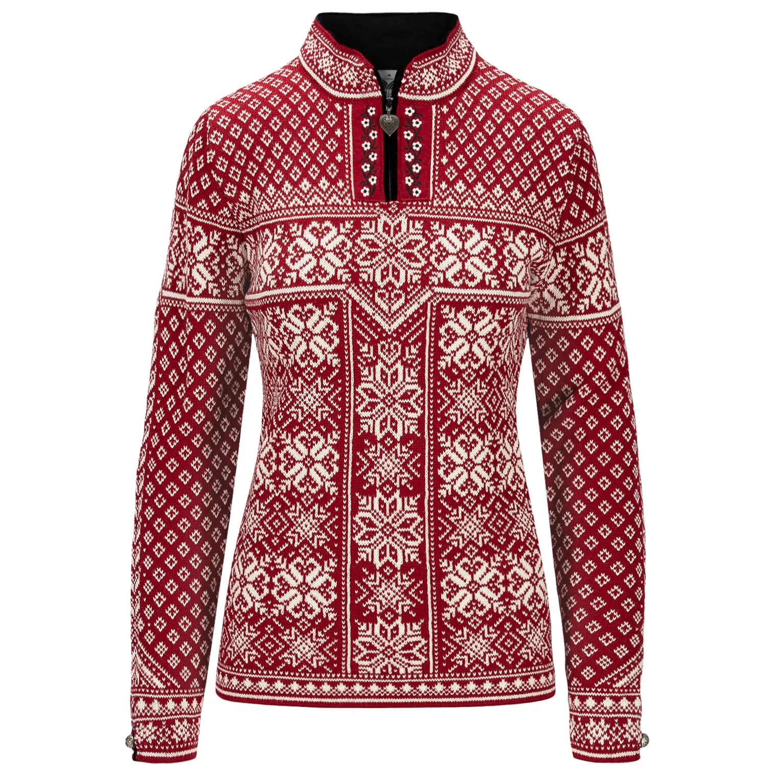 Dale of Norway Women&#x27;s Peace Sweater Redrose Offwhite | Buy Dale of Norway Women&#x27;s Peace Sweater Redrose Offwhite here | Outnorth