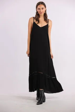 Day Tripper Slip Dress in Onyx