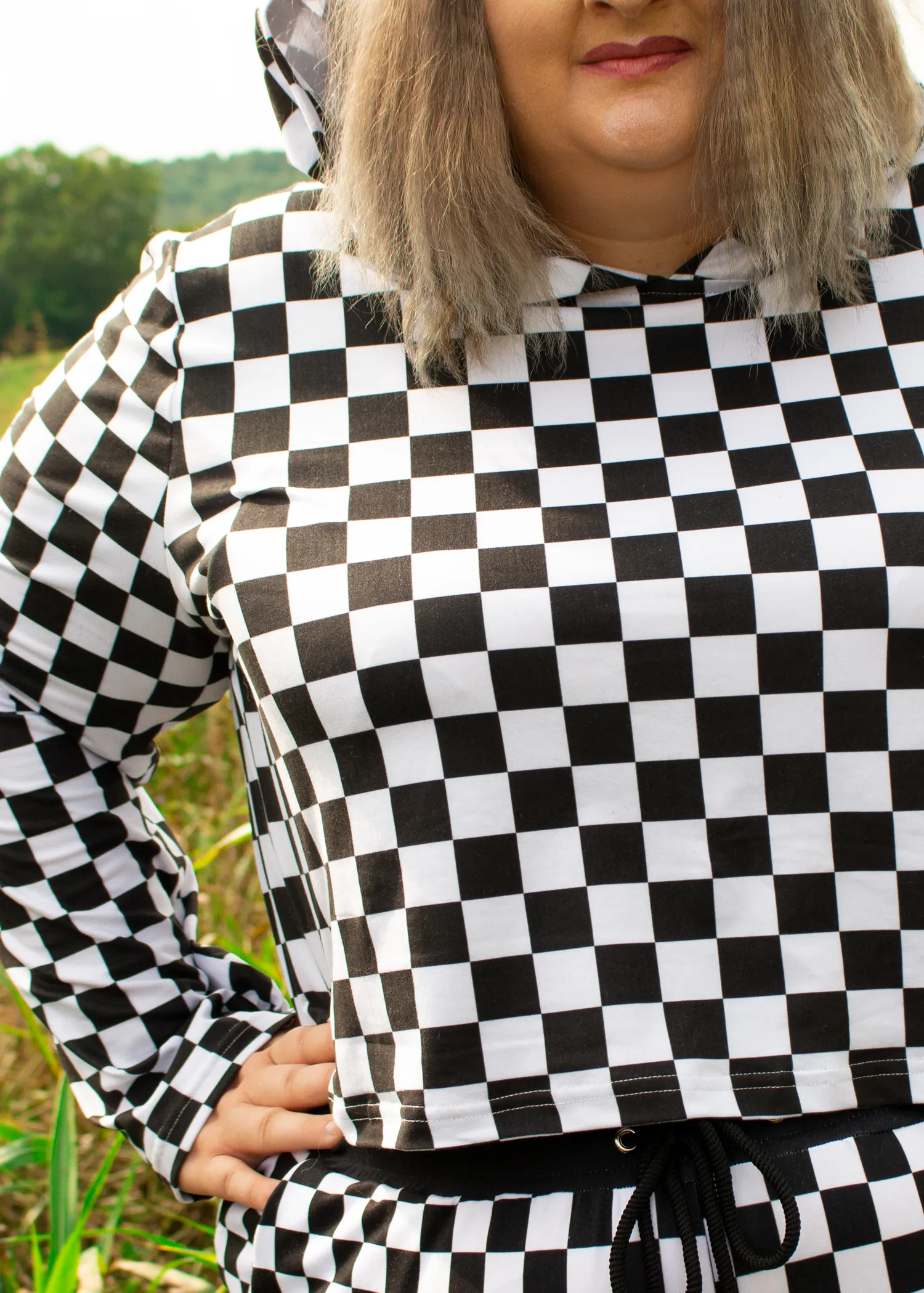 Demolition Derby Crop Hoodie