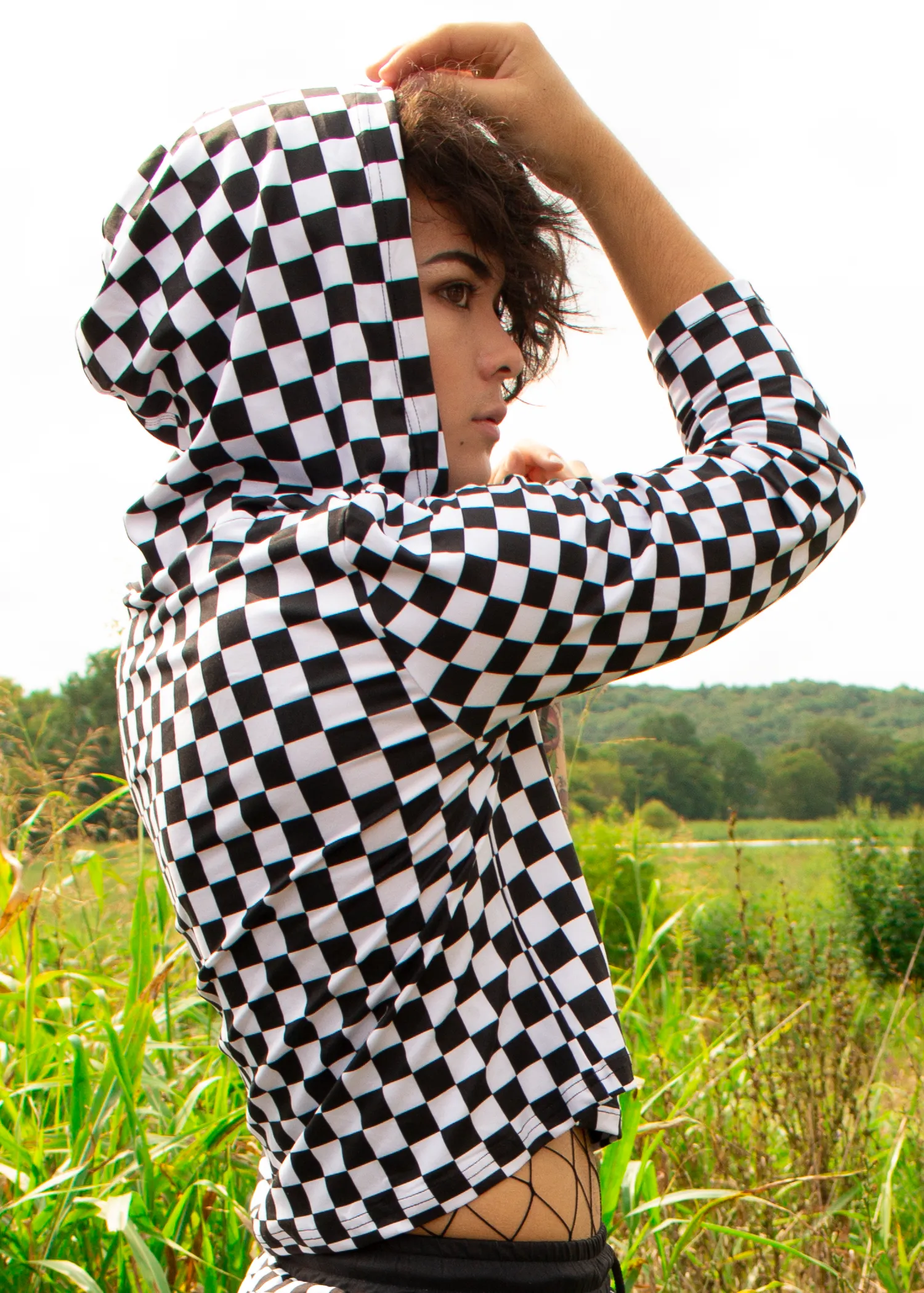 Demolition Derby Crop Hoodie