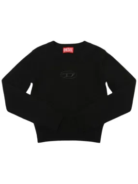 Diesel Kids   Wool blend knit sweater w/logo 