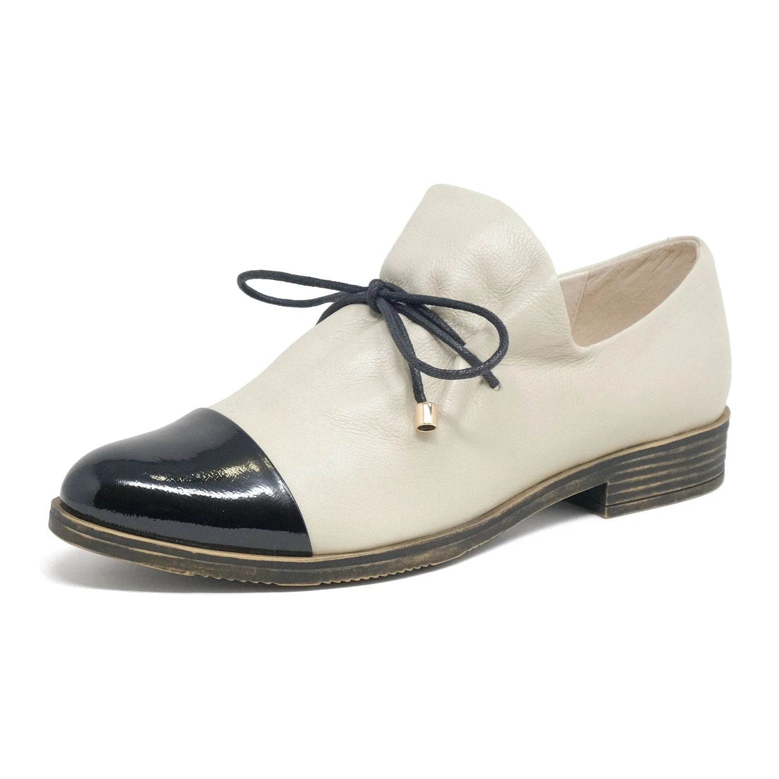 Django & Juliette Kotty Slip On (Women) - Black Patent/Almond Leather