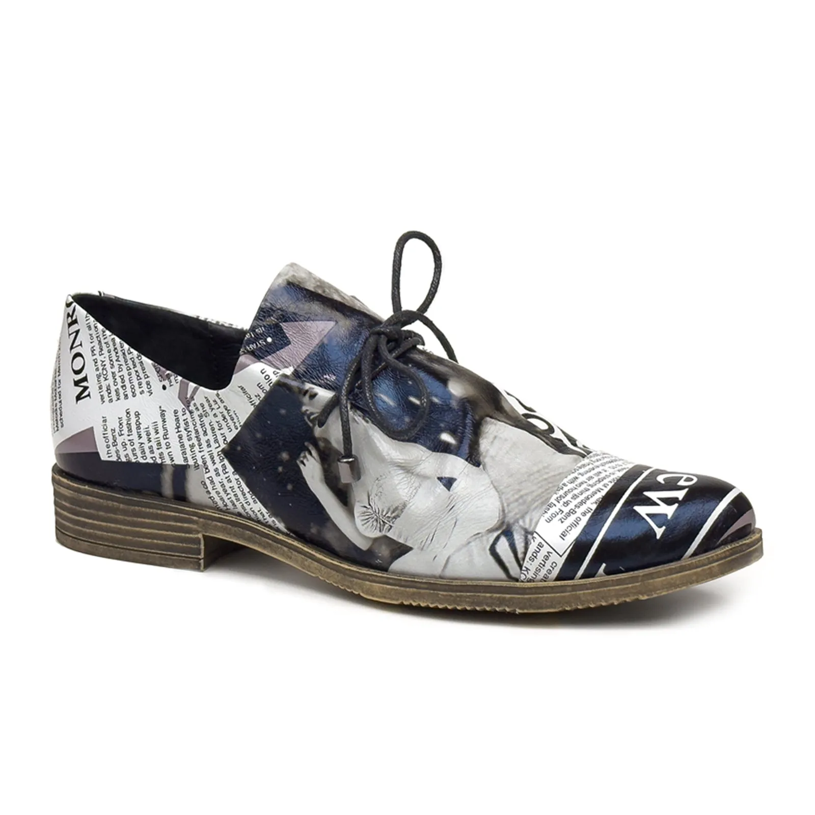 Django & Juliette Kotty Slip On (Women) - News Print Leather