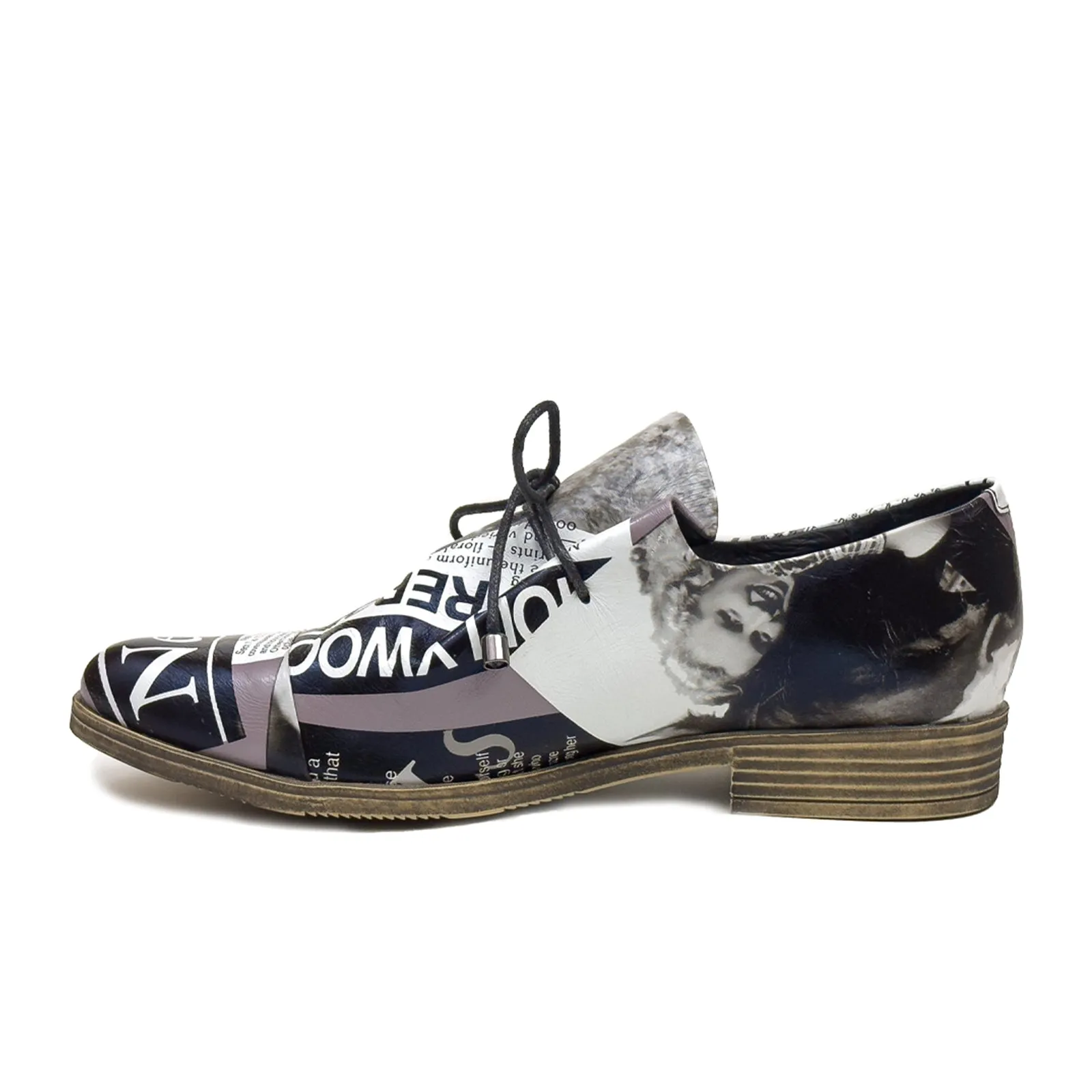 Django & Juliette Kotty Slip On (Women) - News Print Leather