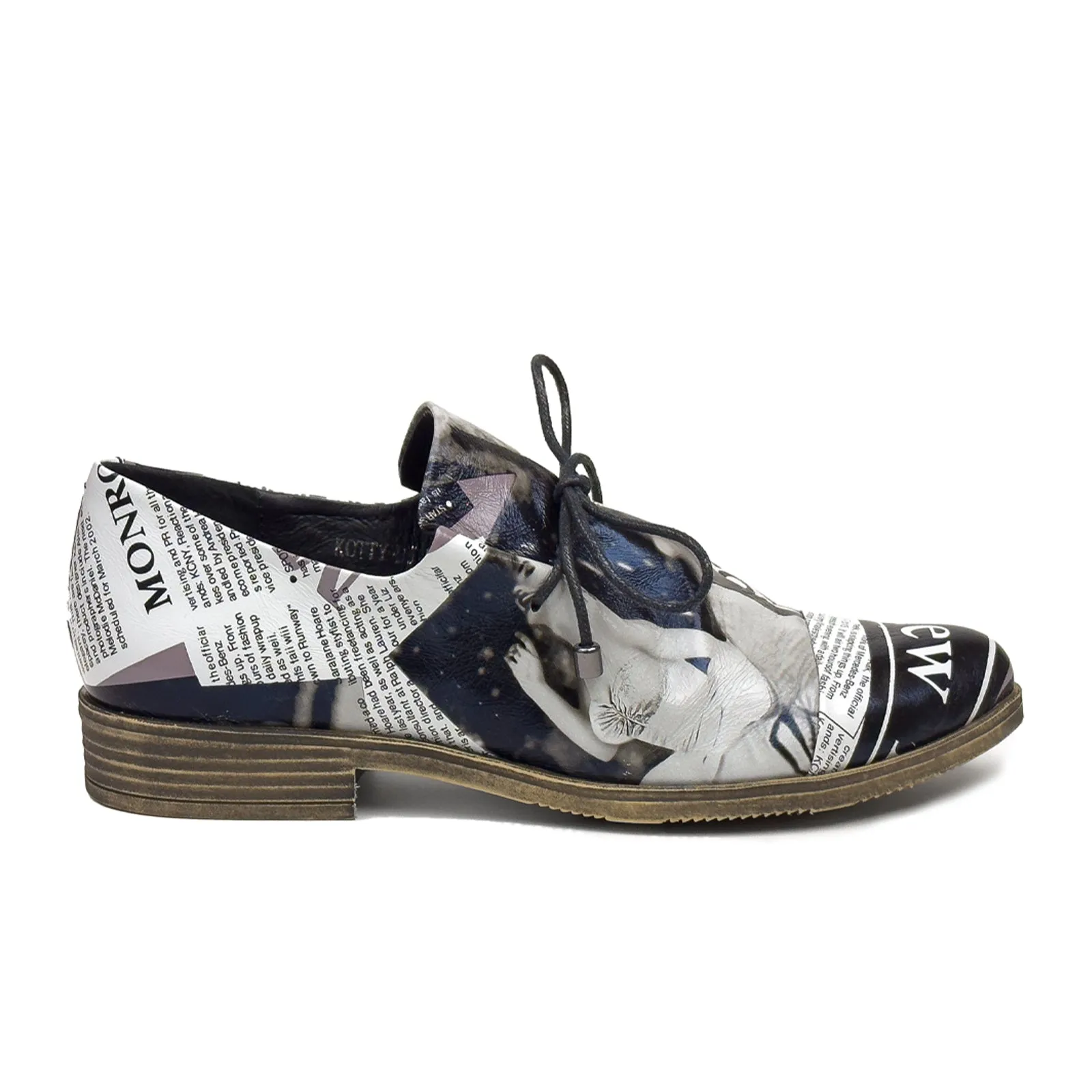 Django & Juliette Kotty Slip On (Women) - News Print Leather