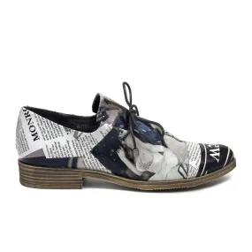 Django & Juliette Kotty Slip On (Women) - News Print Leather