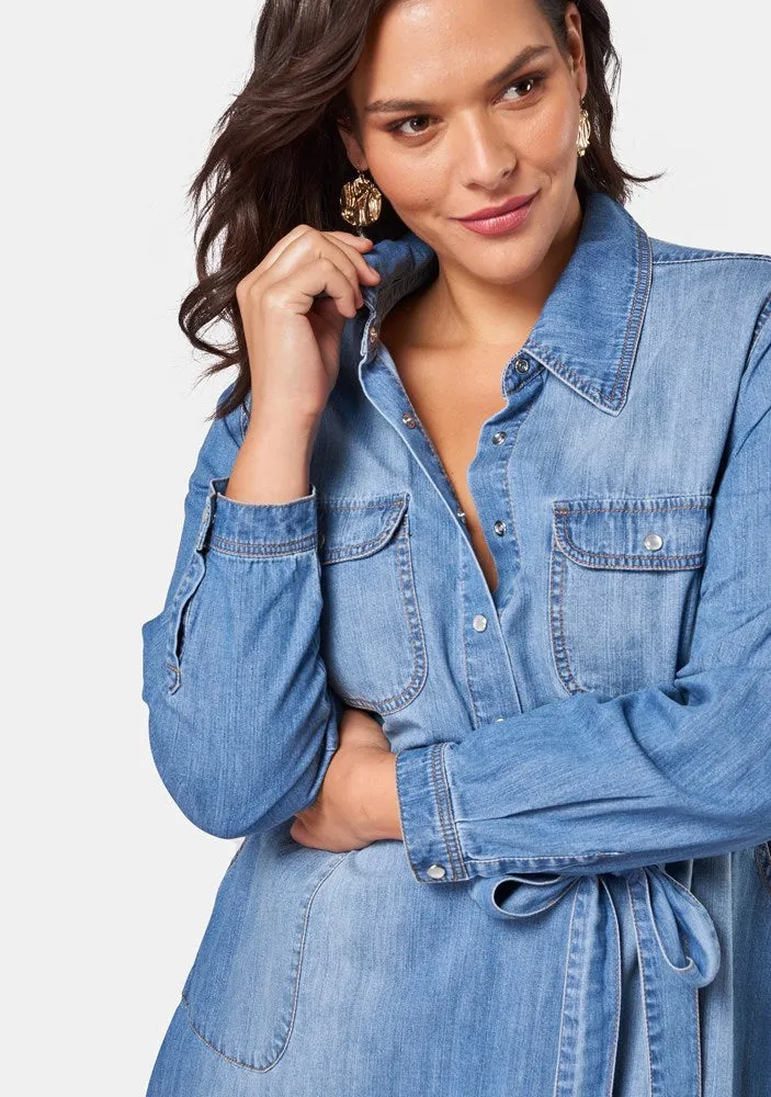 Dolly Denim Shirt Dress