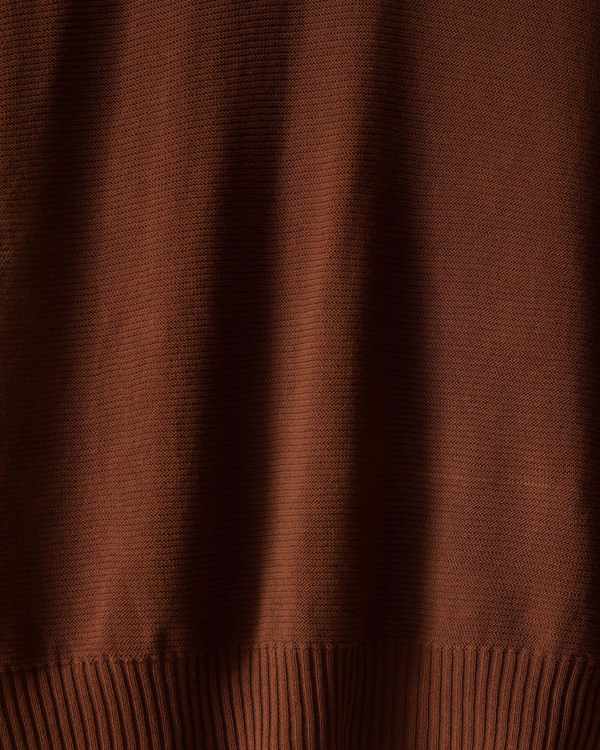 Edge Stripe Polo - Brown
