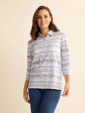 Elenor 3/4 Sleeve Polo