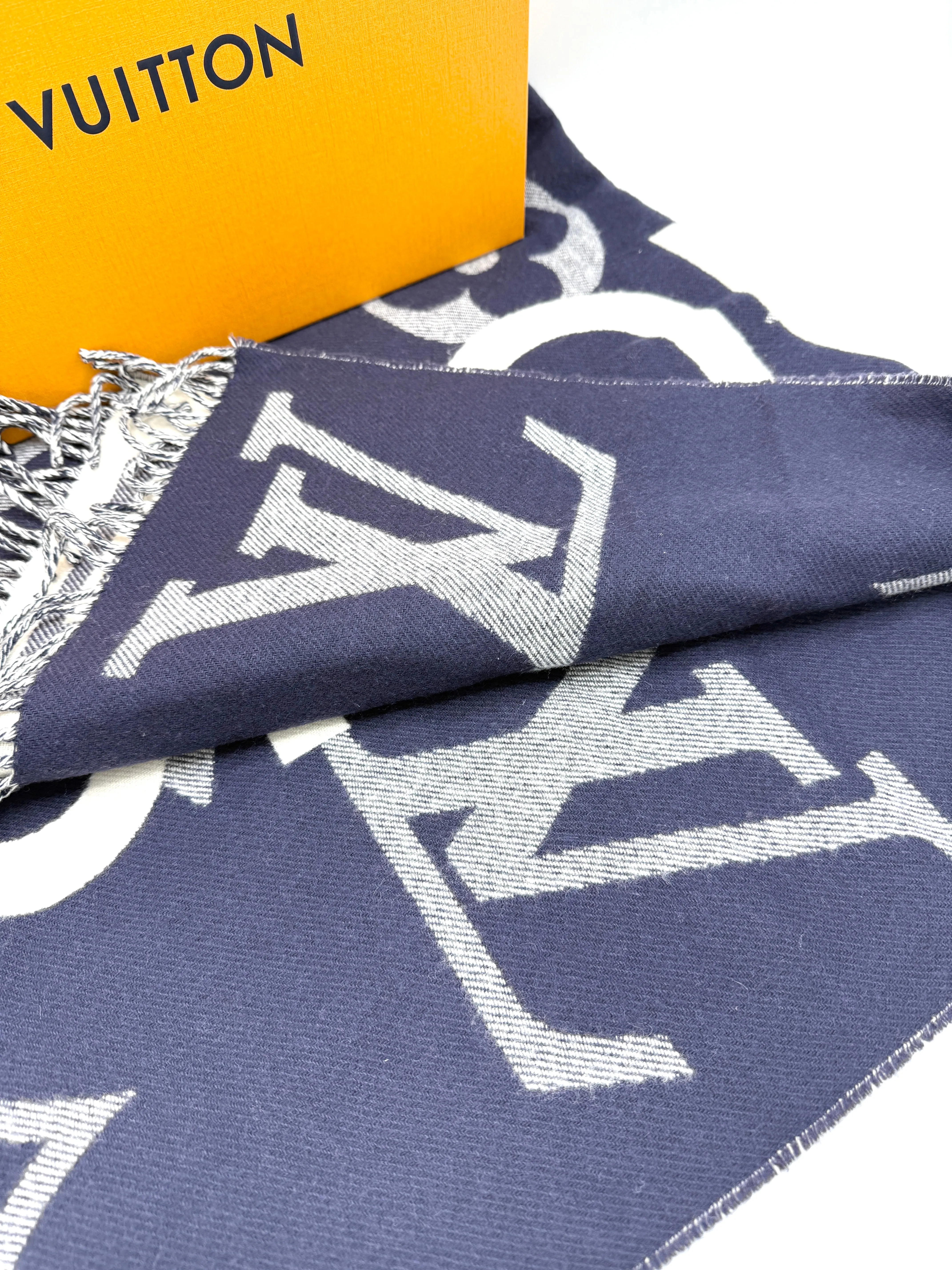 Escharpe Cashmere Blue/Creme Scarf