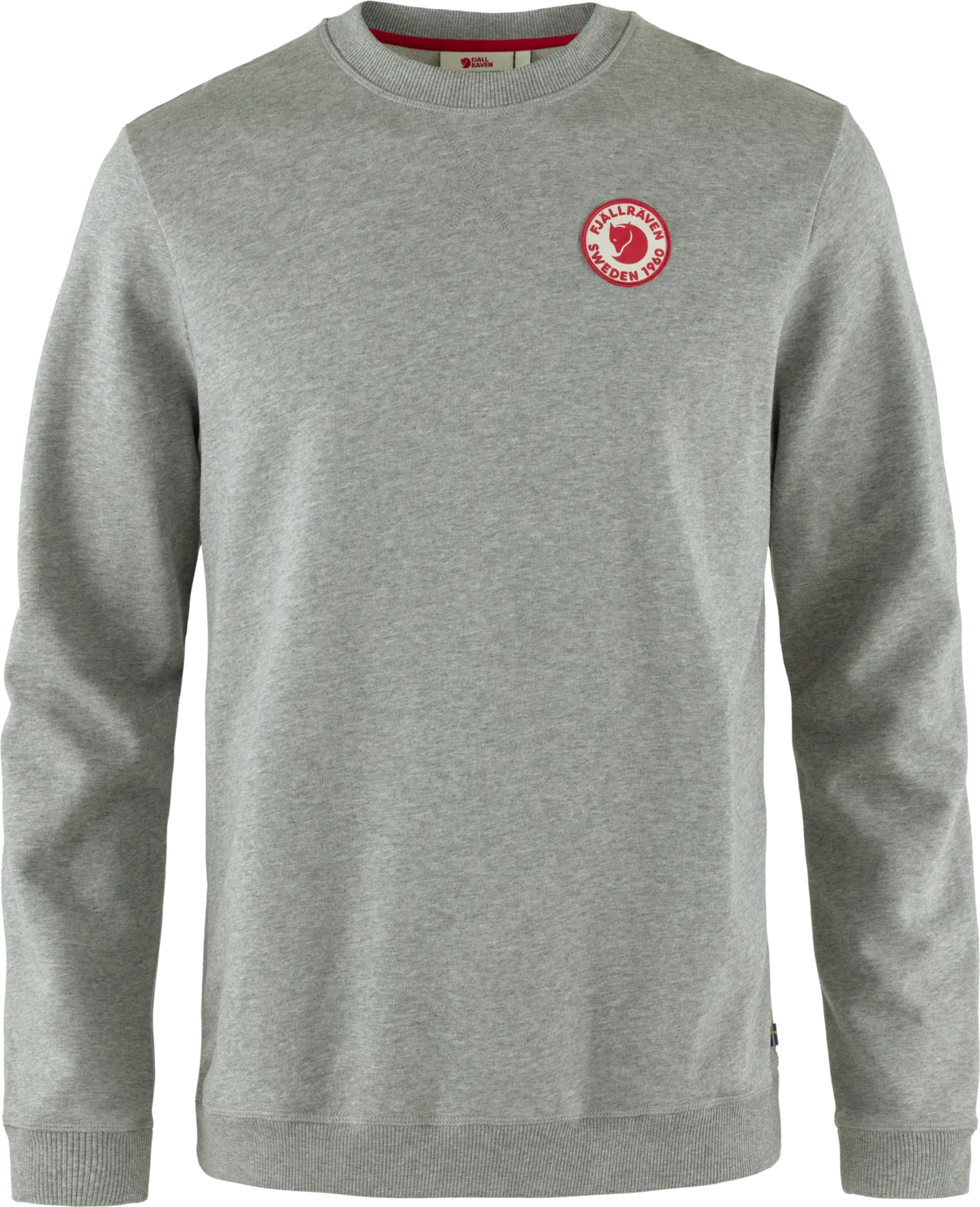Fjällräven Men&#x27;s 1960 Logo Badge Sweater Grey-Melange | Buy Fjällräven Men&#x27;s 1960 Logo Badge Sweater Grey-Melange here | Outnorth