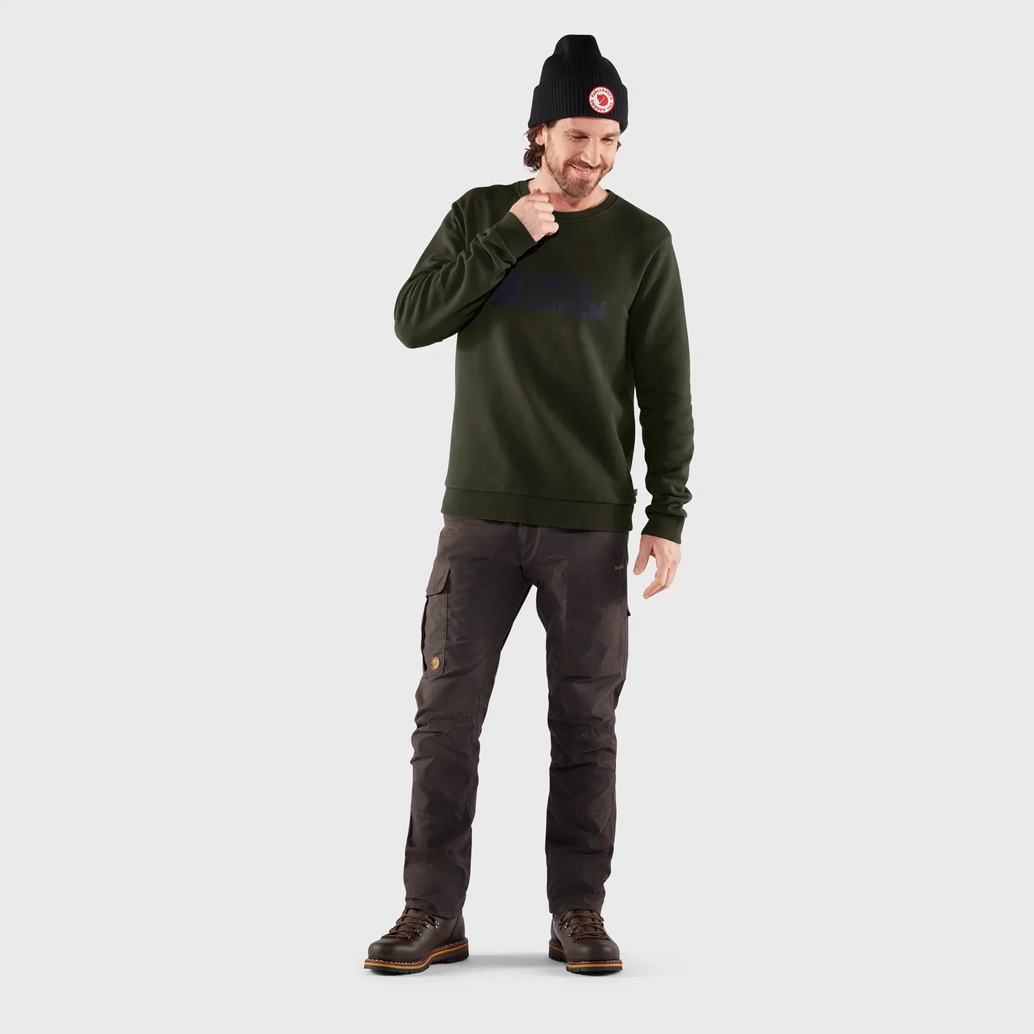 Fjällräven Men&#x27;s Fjällräven Logo Sweater Dawn Blue | Buy Fjällräven Men&#x27;s Fjällräven Logo Sweater Dawn Blue here | Outnorth