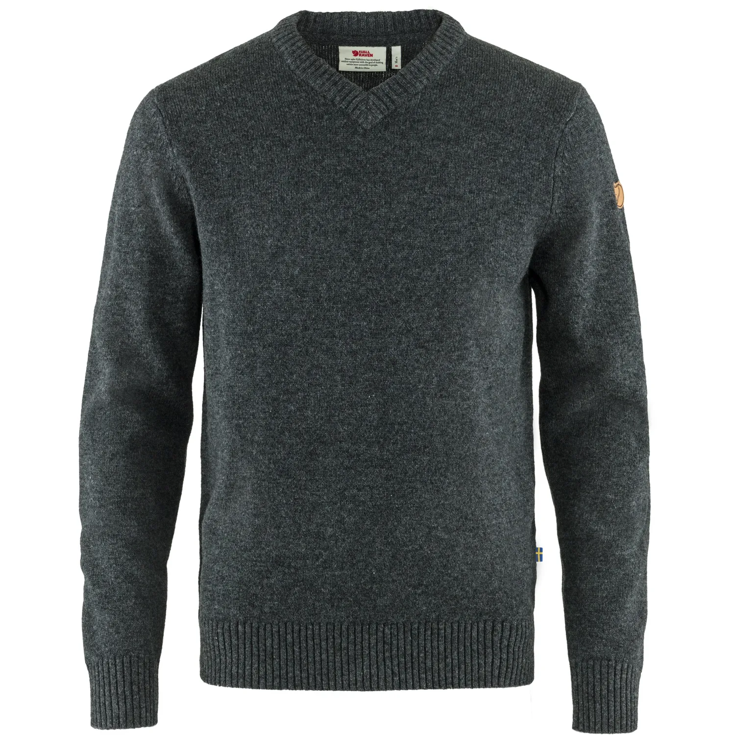Fjällräven Men&#x27;s Övik V-neck Sweater Dark Grey | Buy Fjällräven Men&#x27;s Övik V-neck Sweater Dark Grey here | Outnorth
