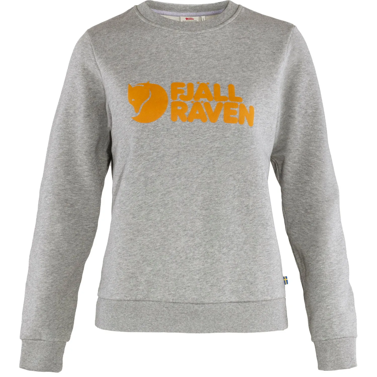 Fjällräven Women&#x27;s Fjällräven Logo Sweater Grey Melange | Buy Fjällräven Women&#x27;s Fjällräven Logo Sweater Grey Melange here | Outnorth