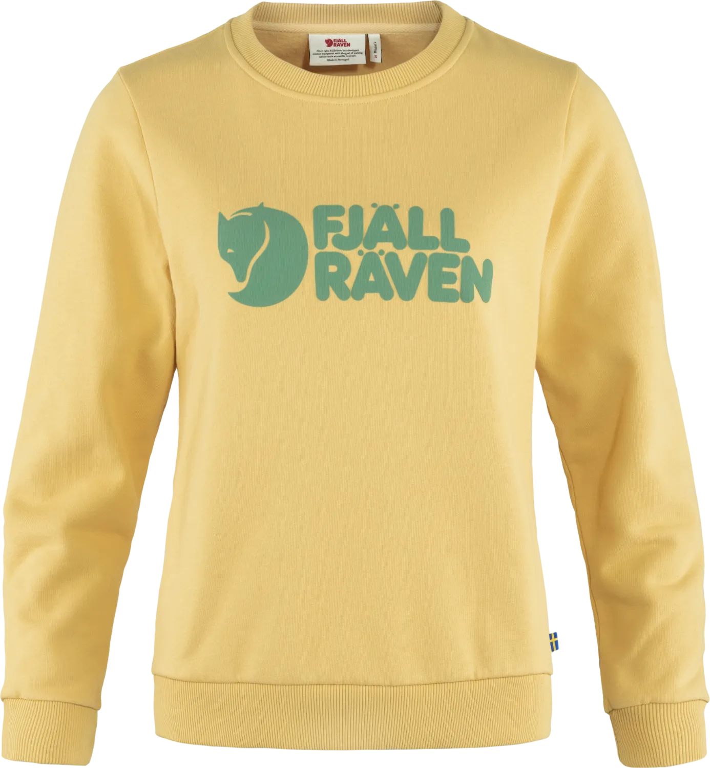 Fjällräven Women&#x27;s Fjällräven Logo Sweater Mais Yellow | Buy Fjällräven Women&#x27;s Fjällräven Logo Sweater Mais Yellow here | Outnorth