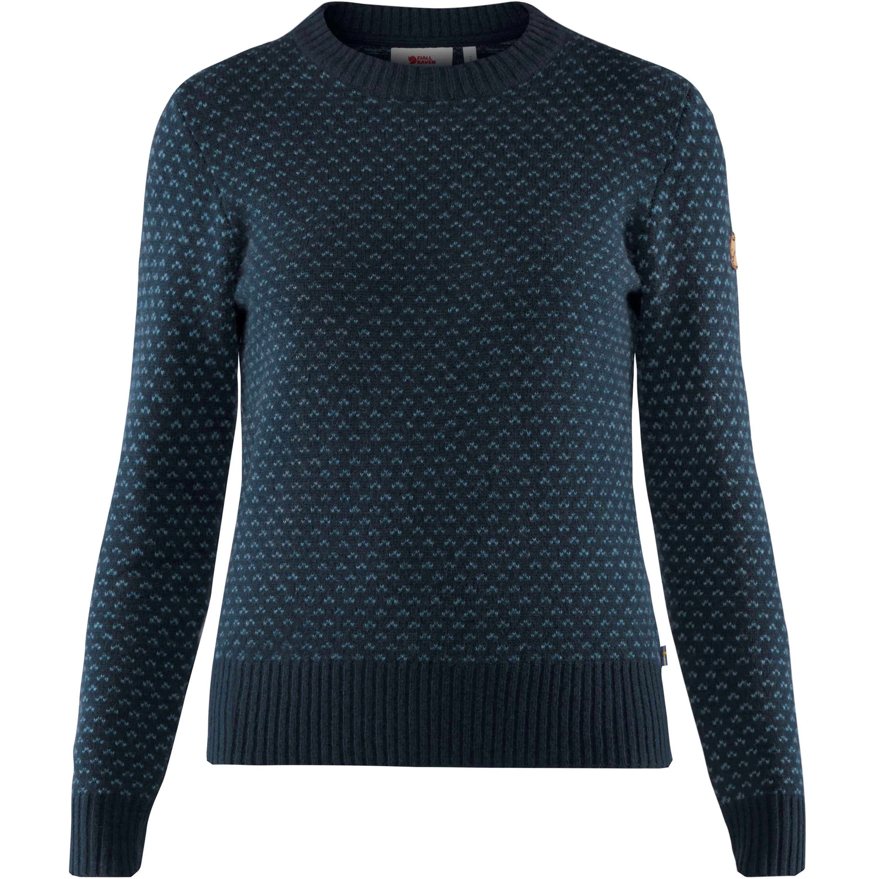 Fjällräven Women&#x27;s Övik Nordic Sweater Dark Navy | Buy Fjällräven Women&#x27;s Övik Nordic Sweater Dark Navy here | Outnorth