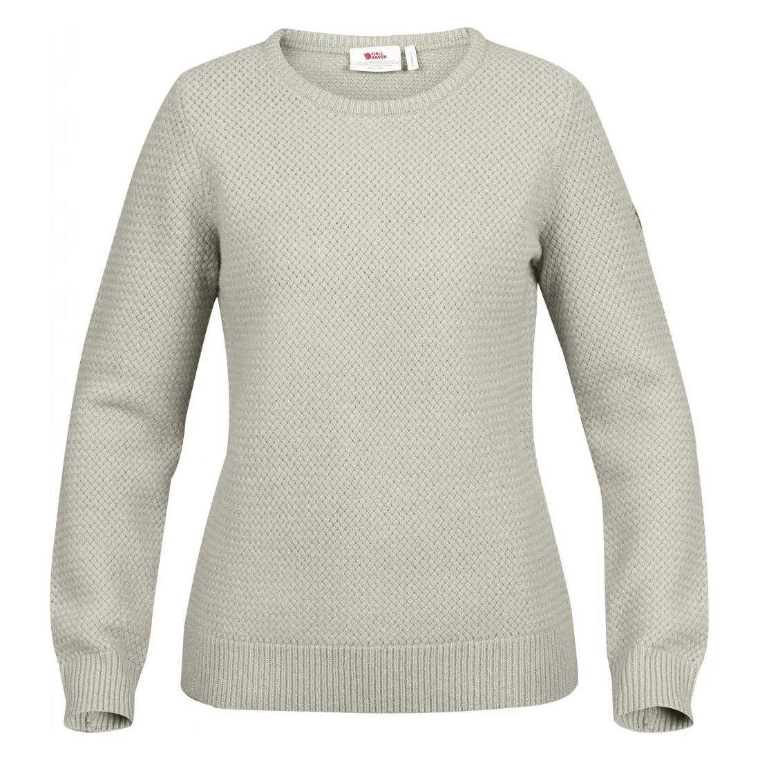 Fjällräven Women&#x27;s Övik Structure Sweater Egg Shell/Grey | Buy Fjällräven Women&#x27;s Övik Structure Sweater Egg Shell/Grey here | Outnorth