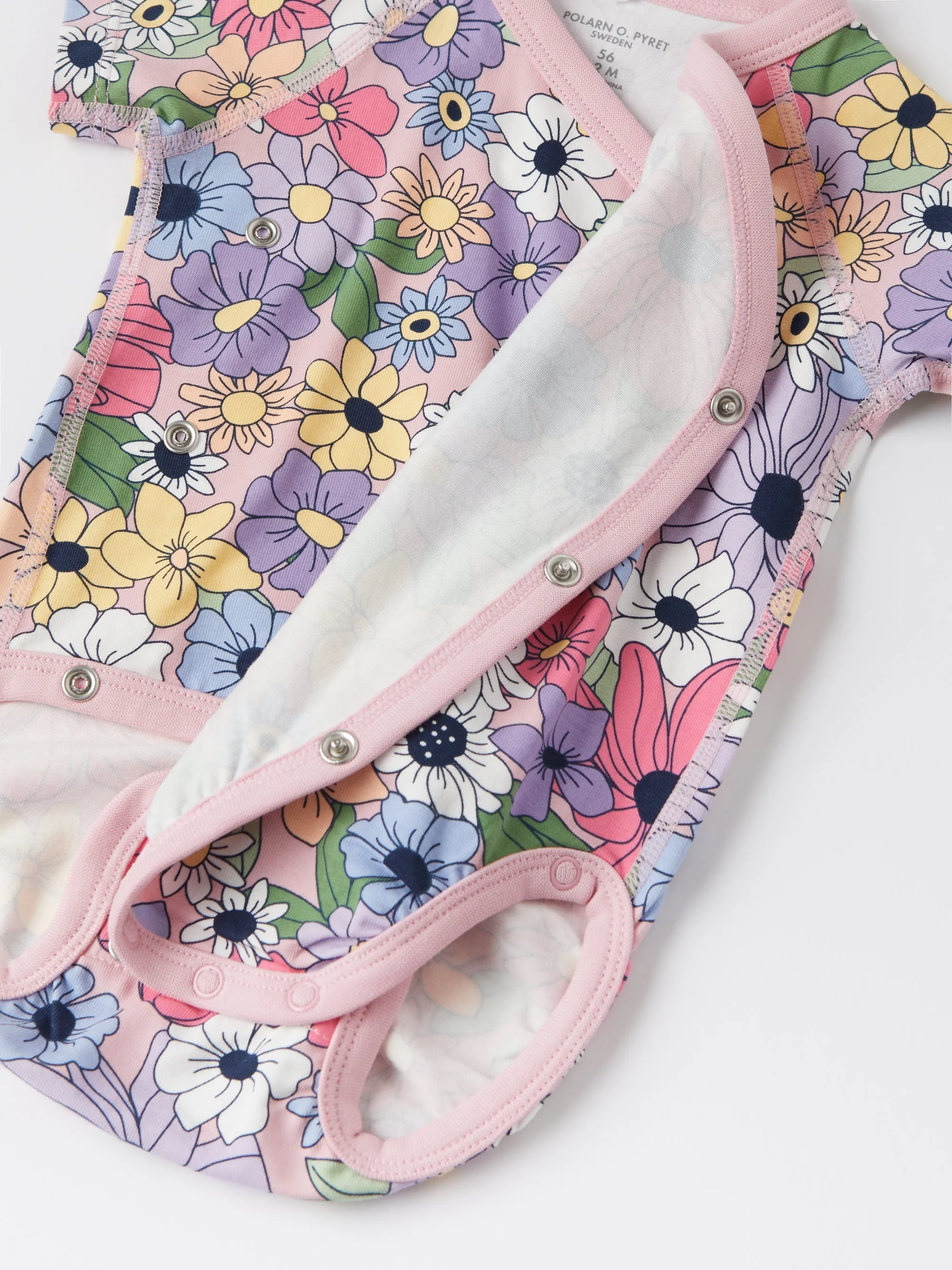 Floral Wraparound Babygrow