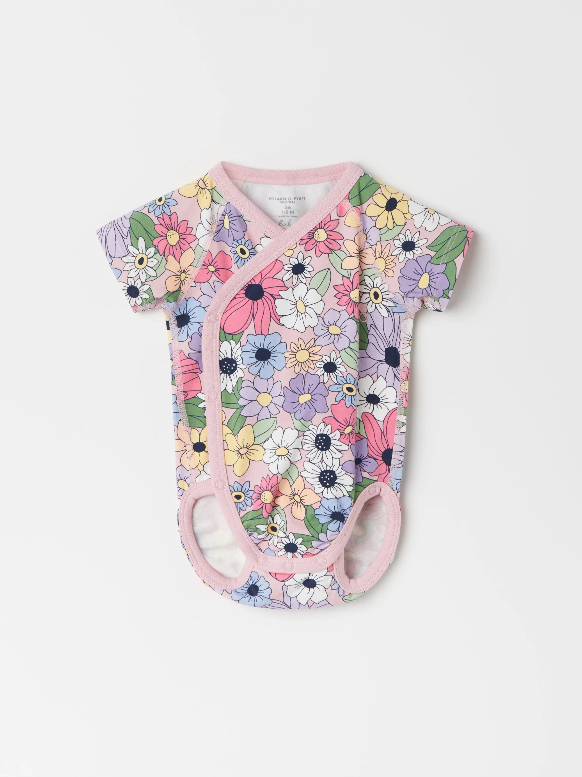 Floral Wraparound Babygrow