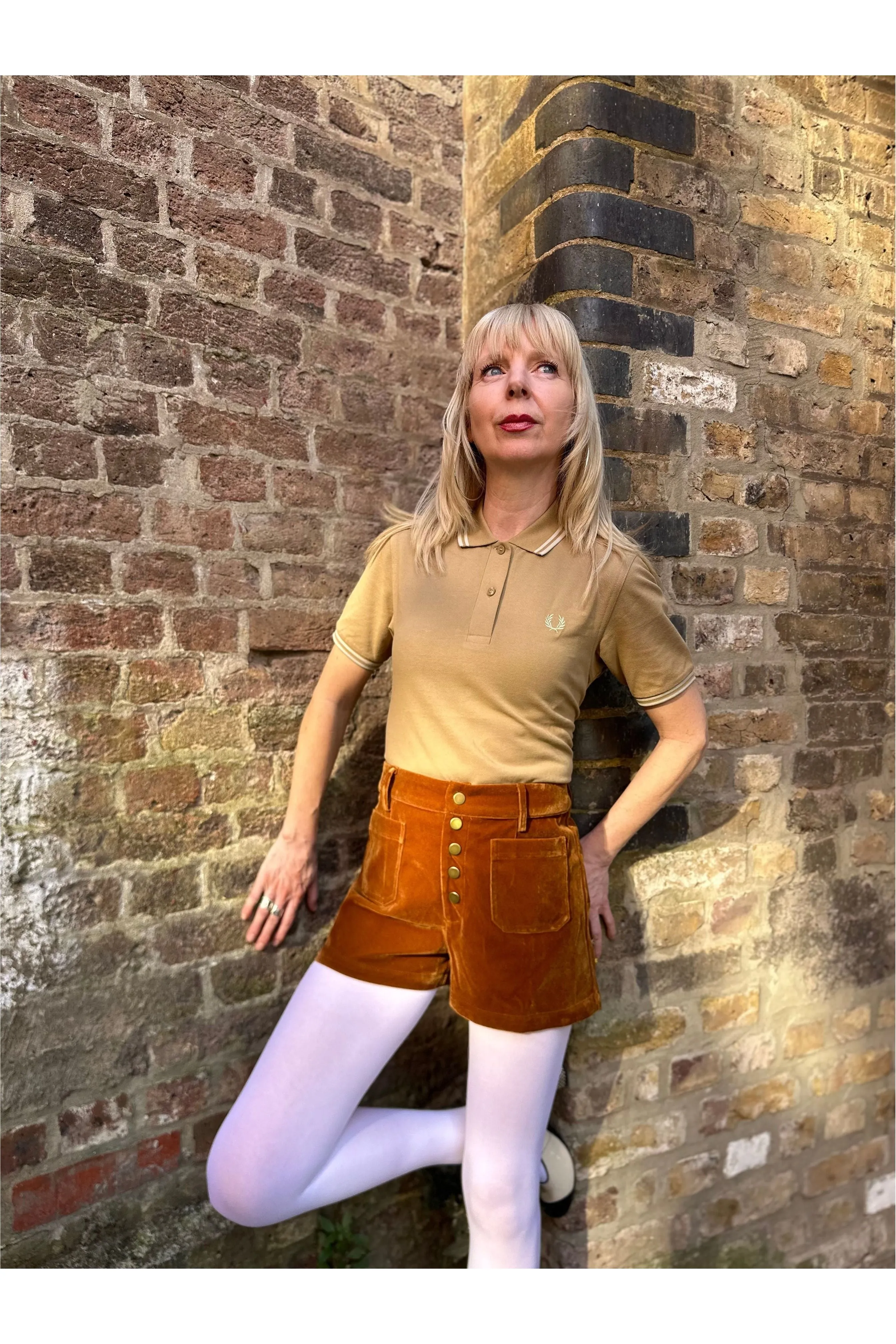 Fred Perry - Women’s G3600 Twin Tipped Warm Stone/ Oatmeal  - Polo