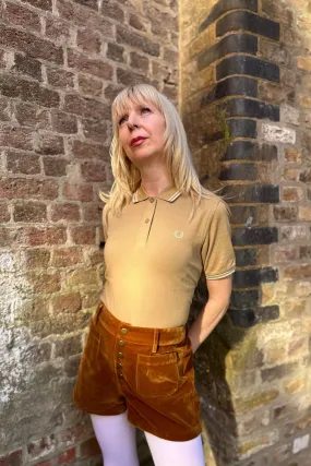 Fred Perry - Women’s G3600 Twin Tipped Warm Stone/ Oatmeal  - Polo