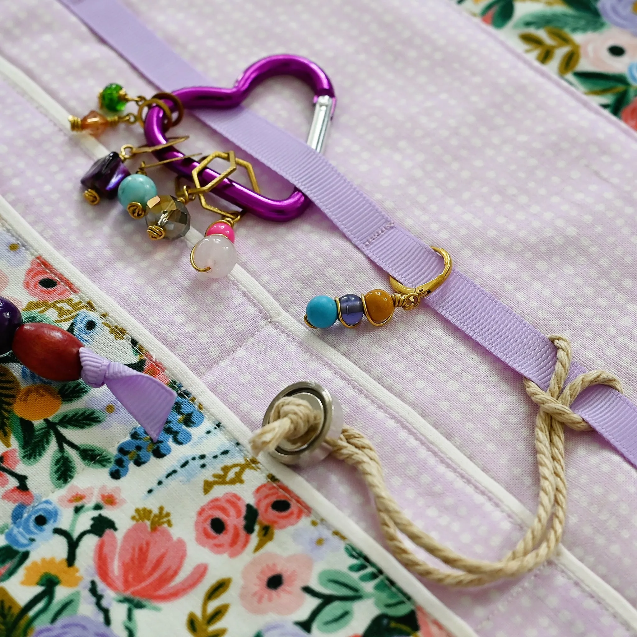 Get It Together Wrap in Mauve Garden Party  - A Collaboration with Mable and Rose Handmade