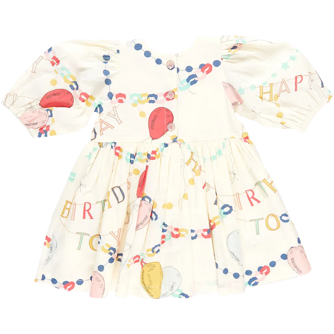 Girls Brooke Dress - Birthday Garland