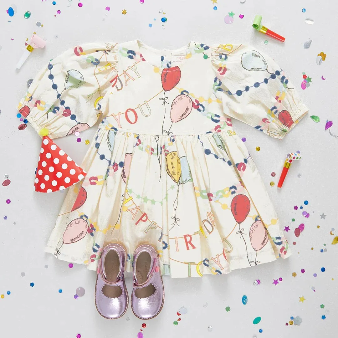 Girls Brooke Dress - Birthday Garland