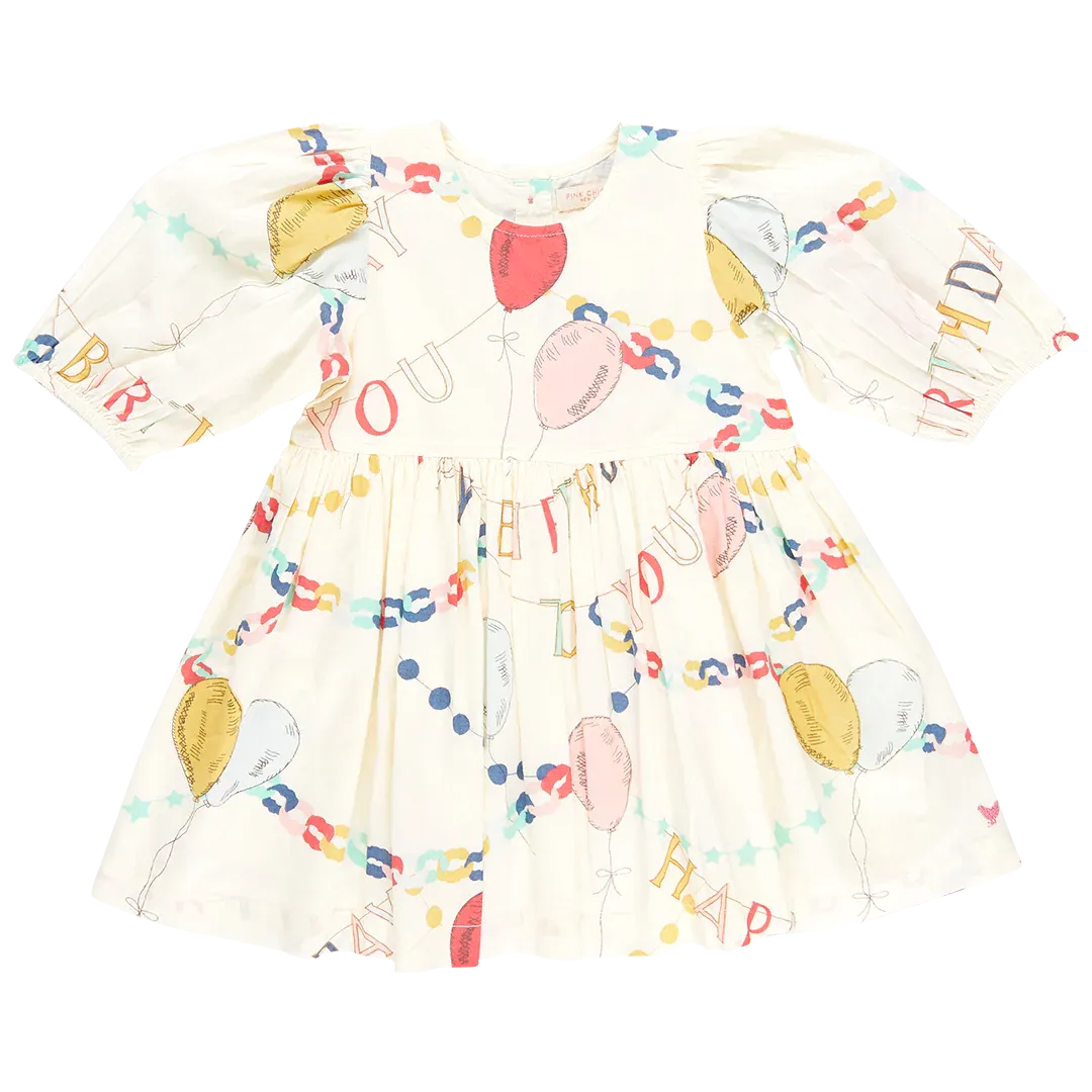 Girls Brooke Dress - Birthday Garland