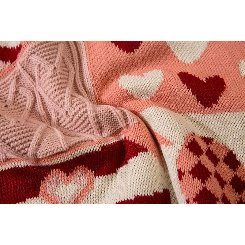 Harajuku Pullover Vivid Heart Sweater - Express Your Sweet Side