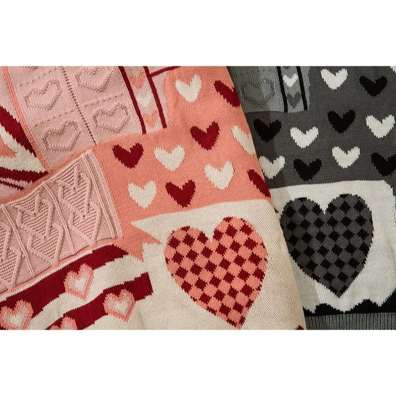 Harajuku Pullover Vivid Heart Sweater - Express Your Sweet Side