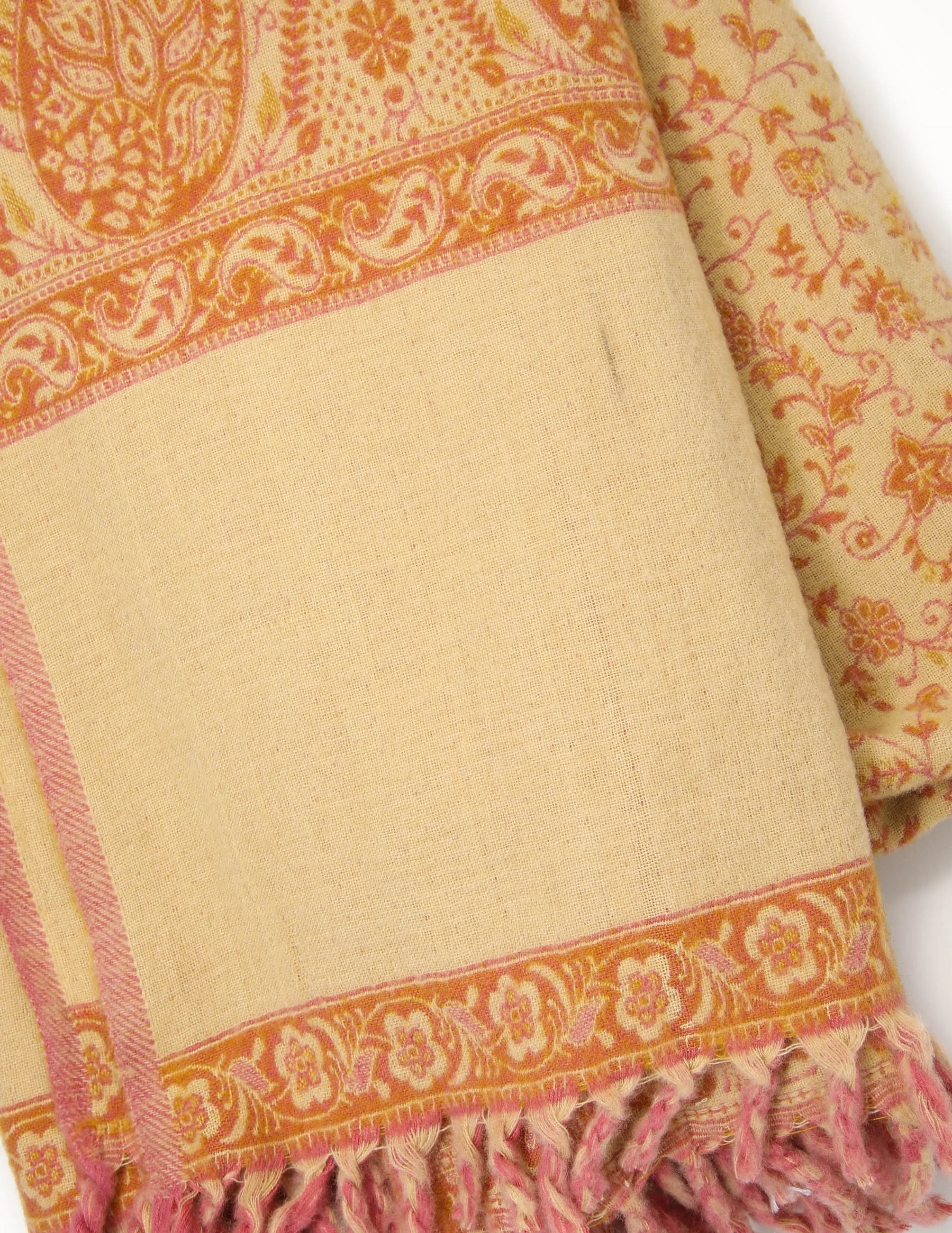 Hera Orange Tibet Shawl