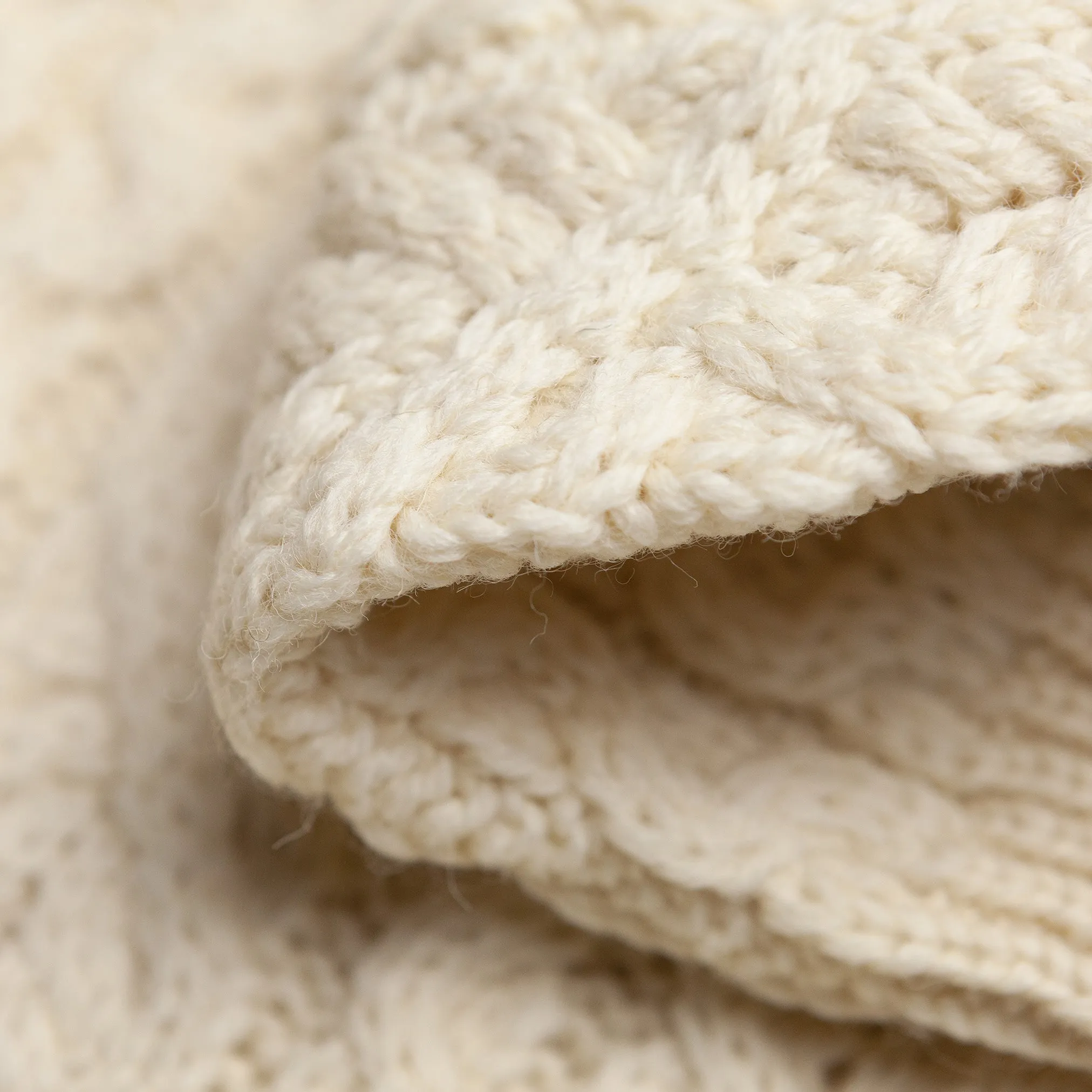 Hudson Aran Jumper in Ecru