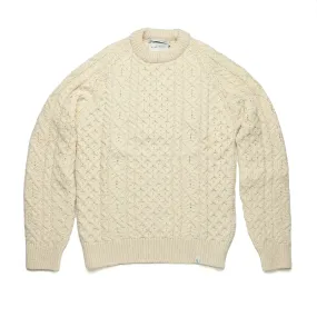 Hudson Aran Jumper in Ecru