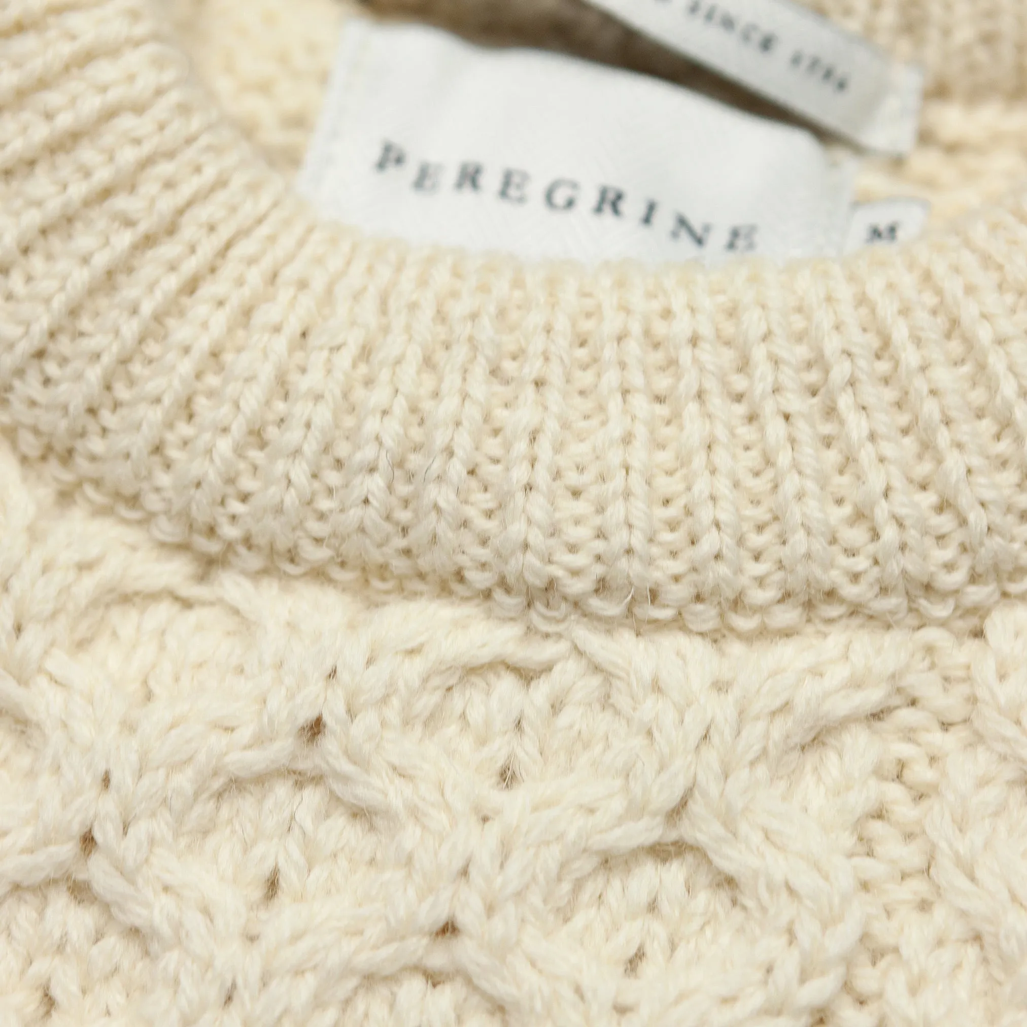 Hudson Aran Jumper in Ecru
