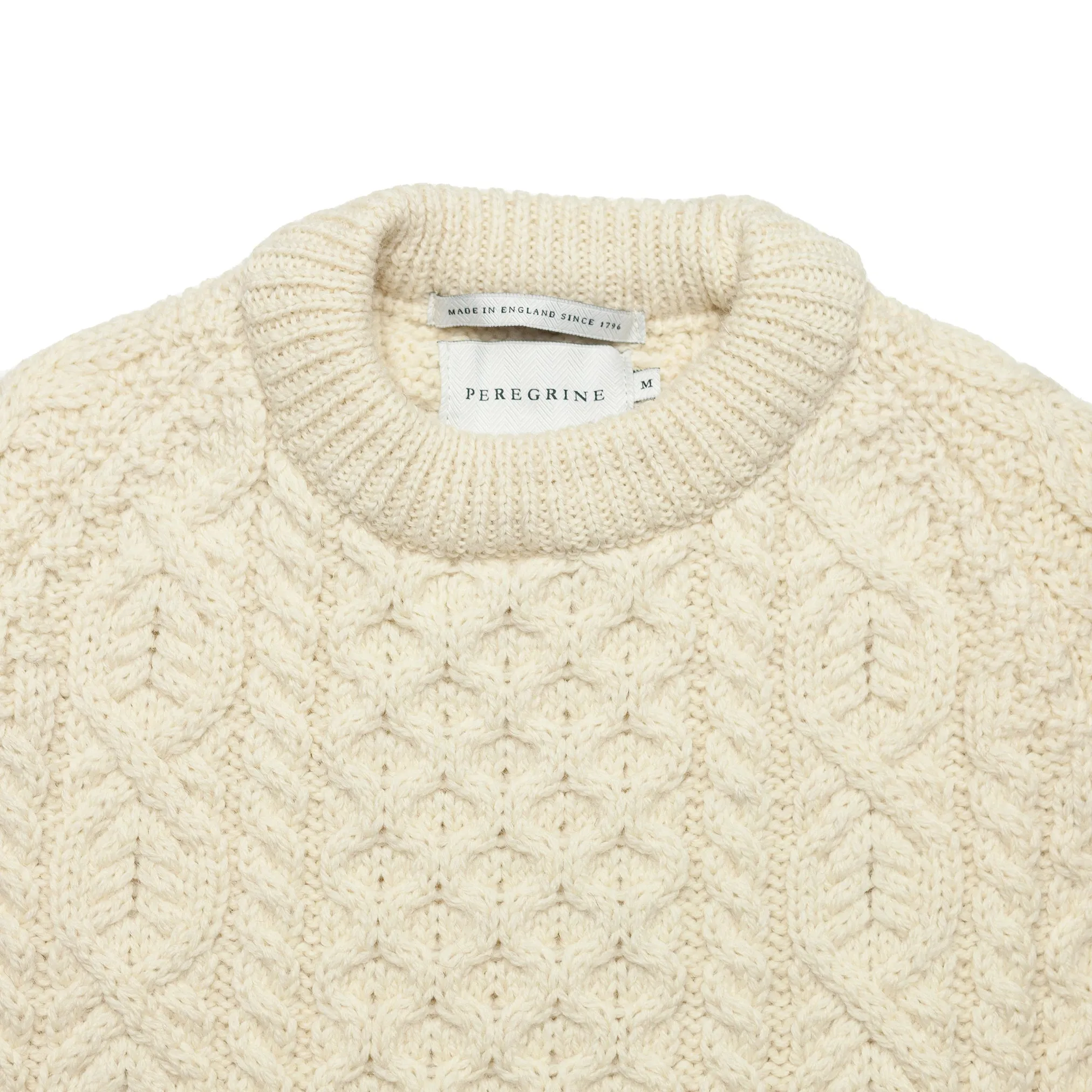 Hudson Aran Jumper in Ecru