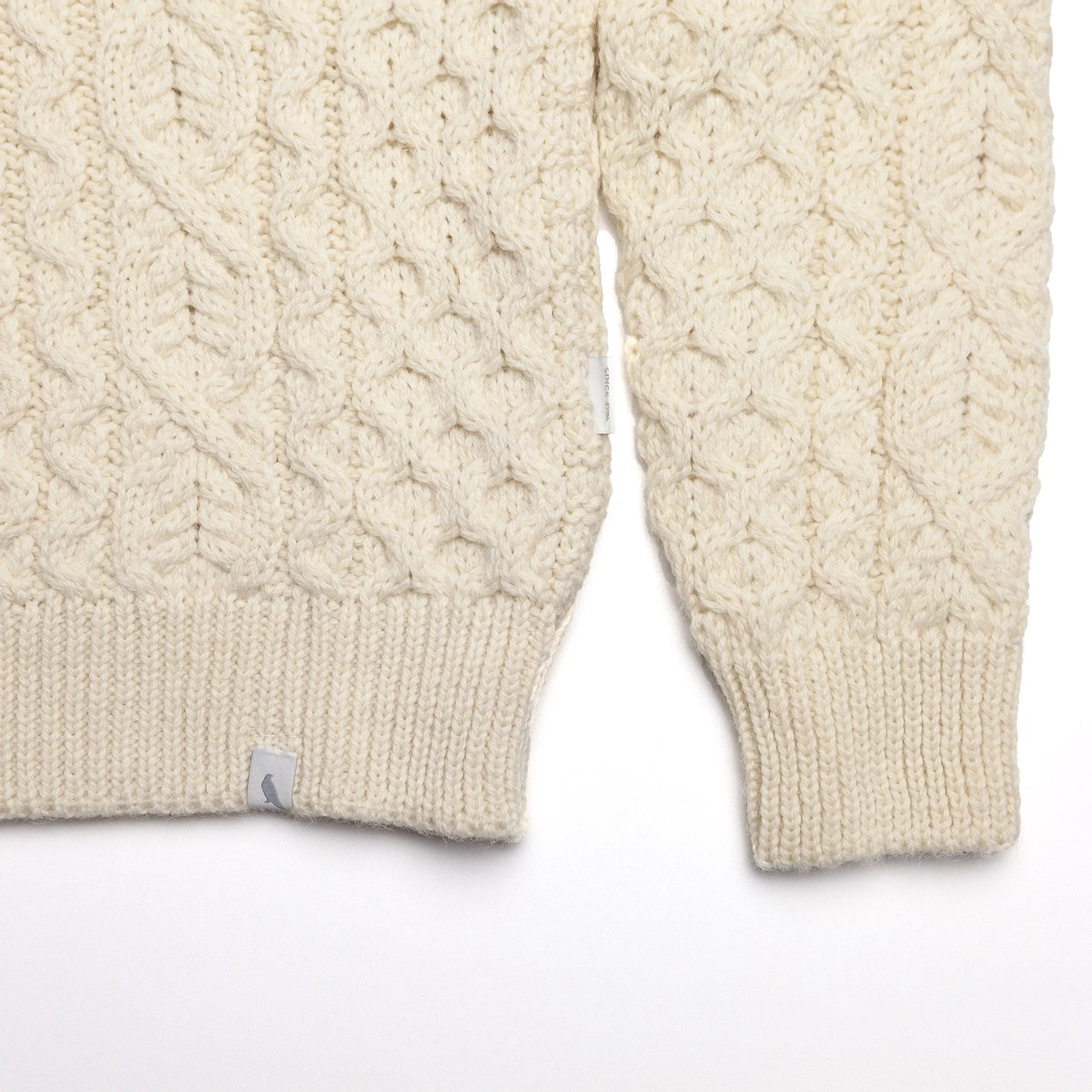 Hudson Aran Jumper in Ecru