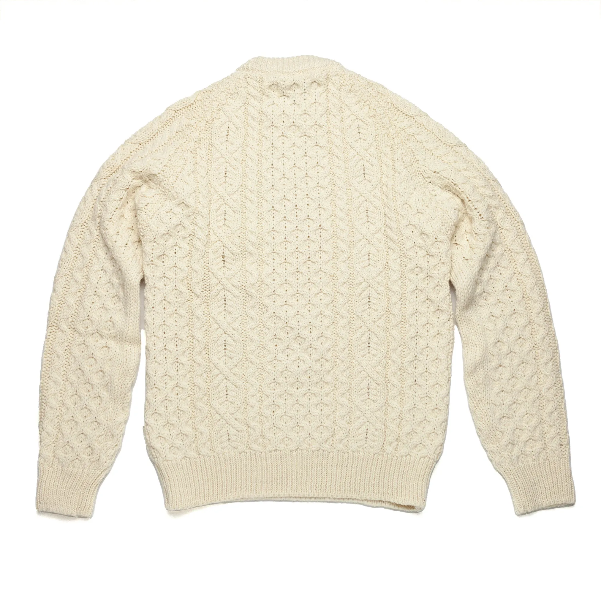 Hudson Aran Jumper in Ecru