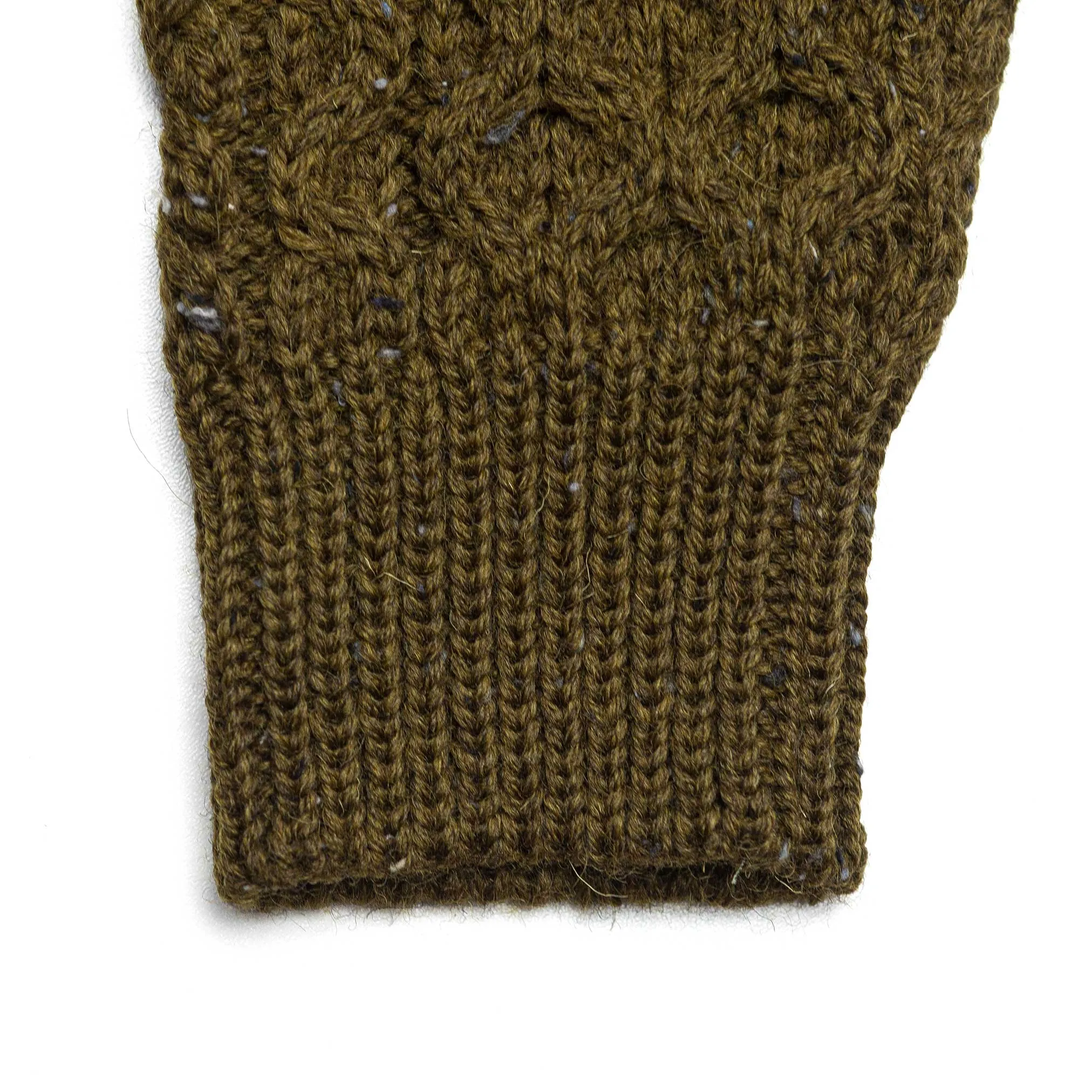 Hudson Aran Jumper in Khaki