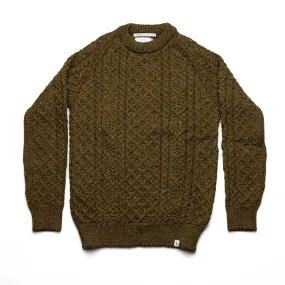Hudson Aran Jumper in Khaki