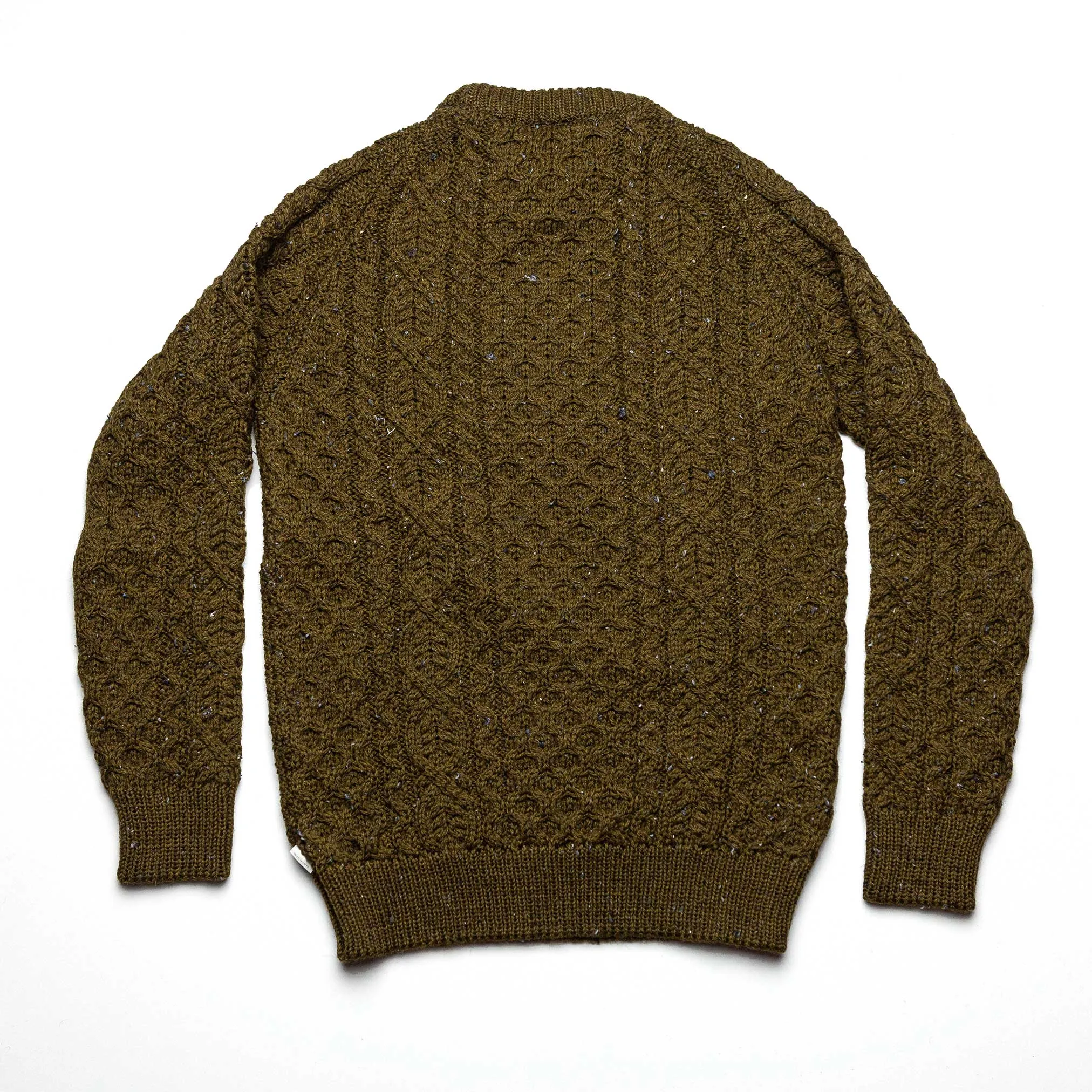 Hudson Aran Jumper in Khaki