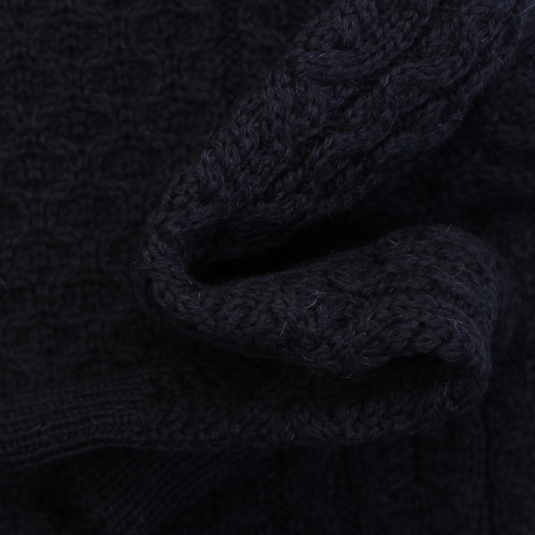 Hudson Aran Jumper in Navy