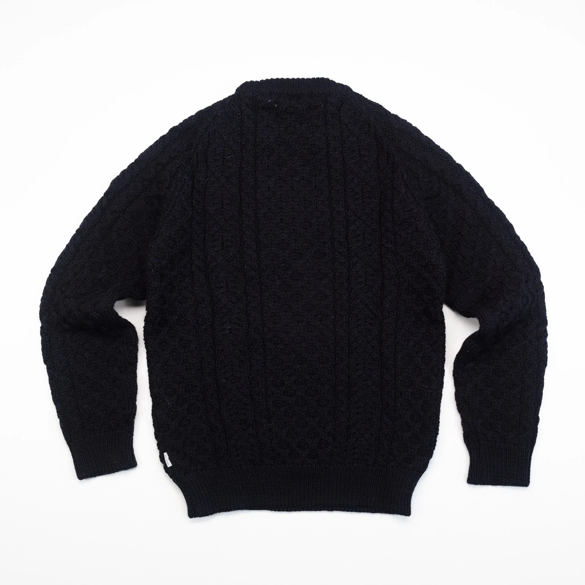 Hudson Aran Jumper in Navy