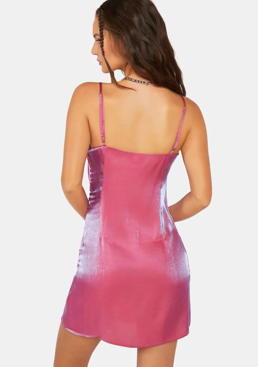 Iridescent Cami Mini Dress