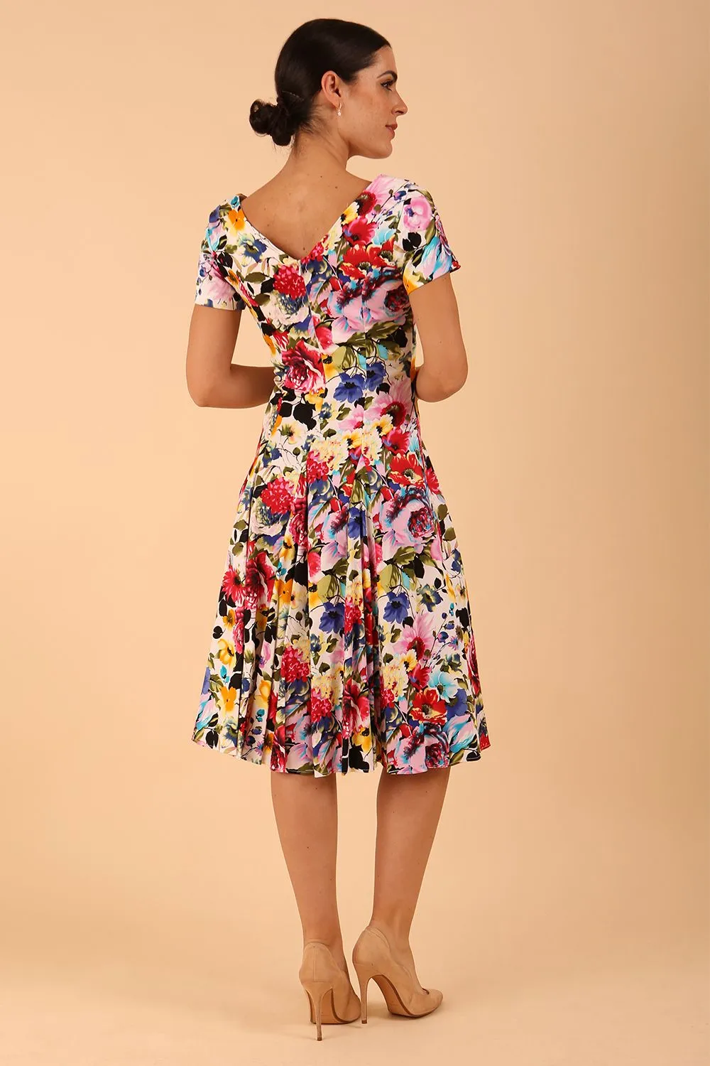 Iris Print Dress
