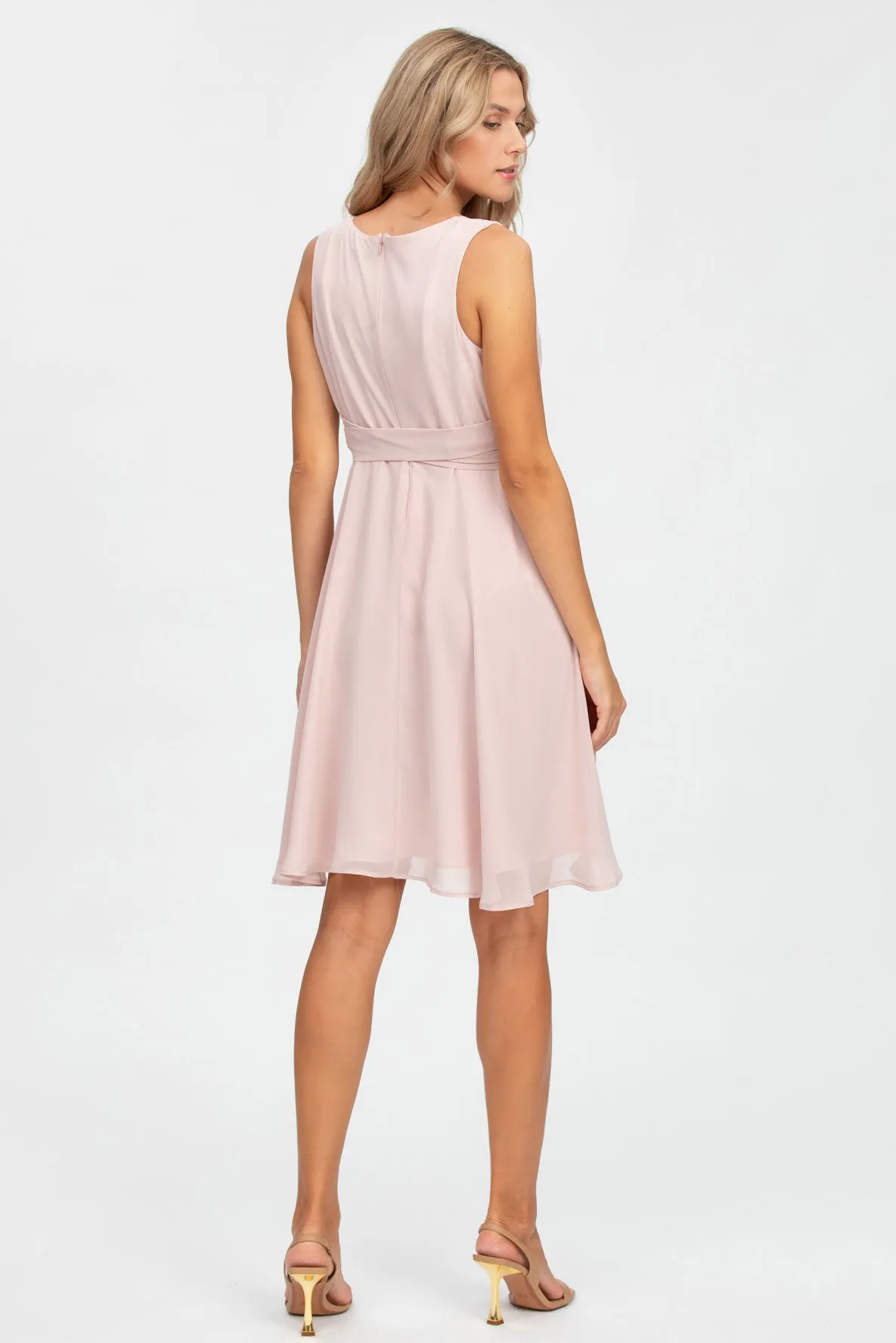 Isabella Chiffon Maternity Dress by Pietro Brunelli In Fairest Blush