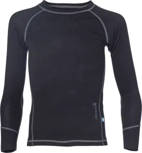 Isbjörn of Sweden Kids&#x27; Husky Sweater Baselayer Black | Buy Isbjörn of Sweden Kids&#x27; Husky Sweater Baselayer Black here | Outnorth